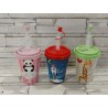 Vaso con Tapa y Pajita 430ml